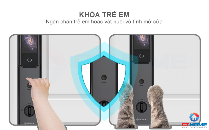 KHÓA ĐIỆN TỬ BOSCH EL800VF NHẬN DIỆN KHUÔN MẶT MÀU XÁM 15