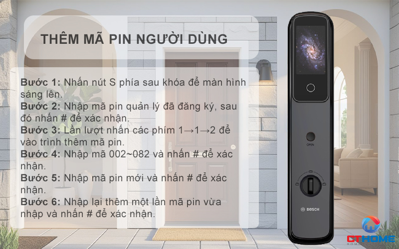 KHÓA ĐIỆN TỬ BOSCH EL800VF NHẬN DIỆN KHUÔN MẶT MÀU XÁM 8