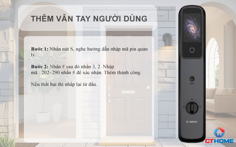 KHÓA ĐIỆN TỬ BOSCH EL800VF NHẬN DIỆN KHUÔN MẶT MÀU XÁM 9