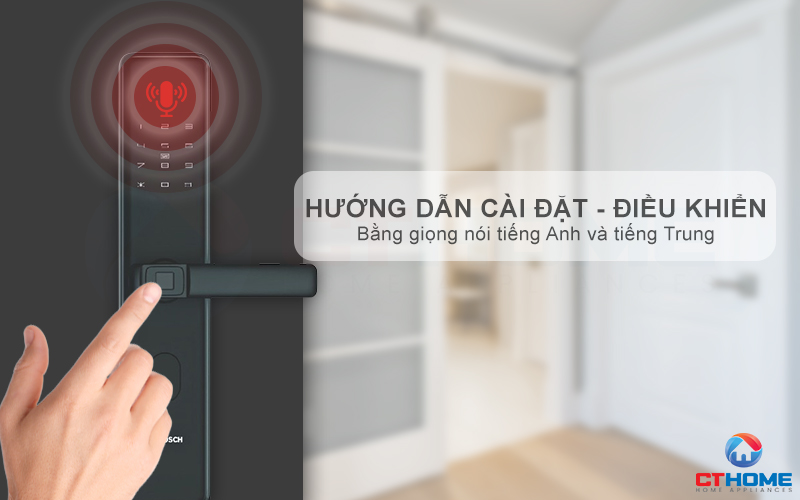 Hướng dẫn bằng giọng nói (Tiếng Anh và Tiếng Trung) hỗ trợ cài đặt và điều khiển