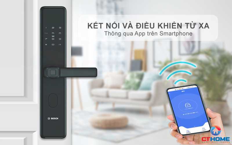 Kết nối và điều khiển từ xa khóa vân tay Bosch ID30B thông qua App Tmall