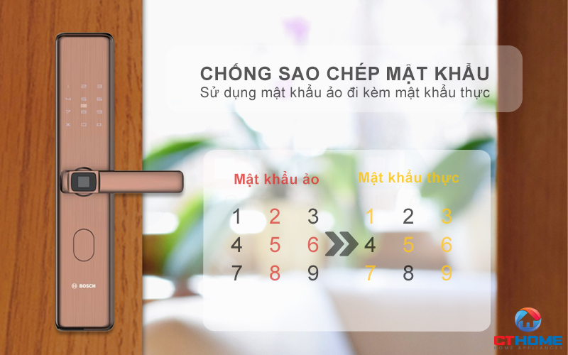 Chống sao chép mật khẩu nhờ tính năng mật khẩu ảo đi kèm mật khẩu thực