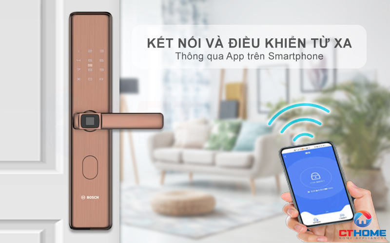 Kết nối và điều khiển từ xa khóa vân tay Bosch ID30B thông qua App Tmall