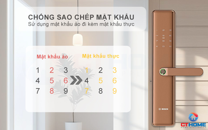 Chống sao chép mật khẩu với cơ chế mật mã ảo đi kèm mật khẩu thực