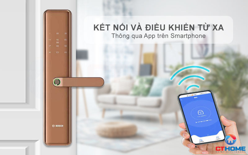 Kết nối và điều khiển từ xa khóa vân tay Bosch ID40P thông qua App Tmall