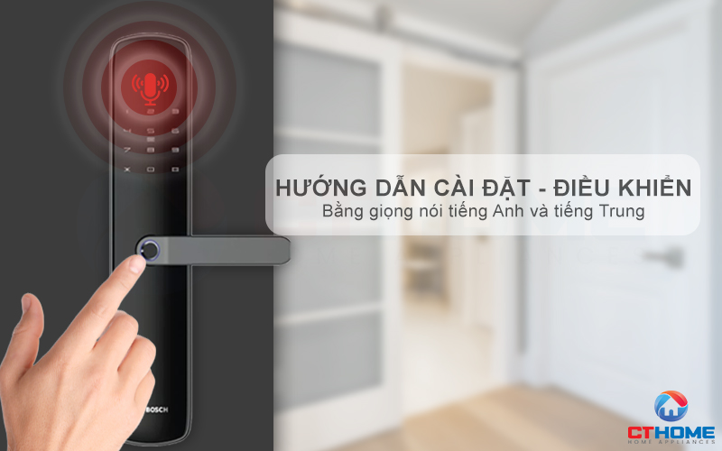 Hướng dẫn bằng giọng nói (Tiếng Anh) hỗ trợ cài đặt hoặc điều khiển dễ dàng