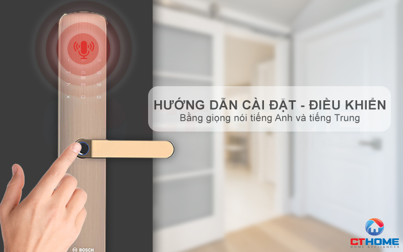 Hướng dẫn bằng giọng nói (Tiếng Anh) hỗ trợ cài đặt hoặc điều khiển dễ dàng