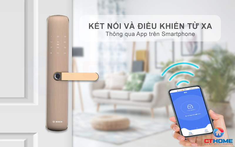 Kết nối và điều khiển từ xa khóa vân tay Bosch ID60 thông qua App Tmall