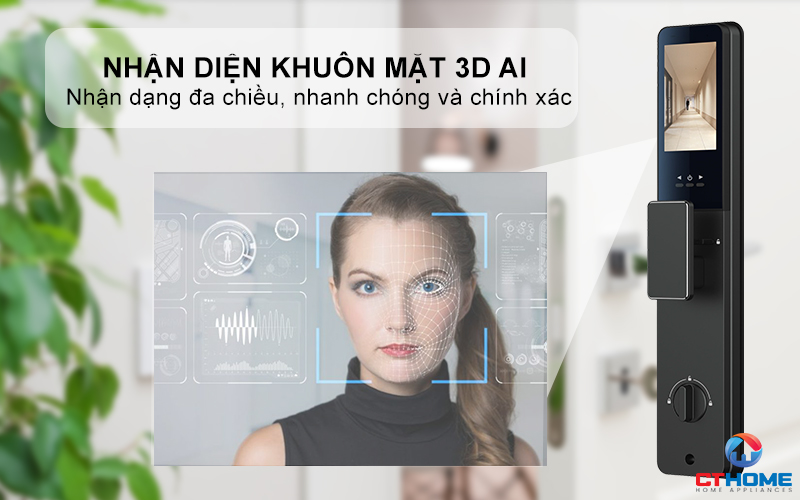 HOÁ CỬA THÔNG MINH AVOLOCK AL 75TFV CẢM BIẾN VÂN TAY, KHUÔN MẶT AL75TFV 2