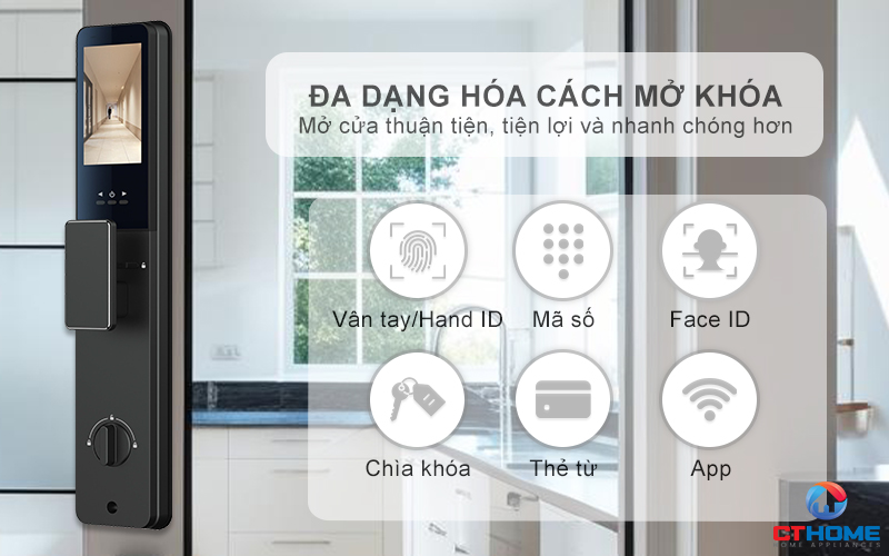 HOÁ CỬA THÔNG MINH AVOLOCK AL 75TFV CẢM BIẾN VÂN TAY, KHUÔN MẶT AL75TFV 10