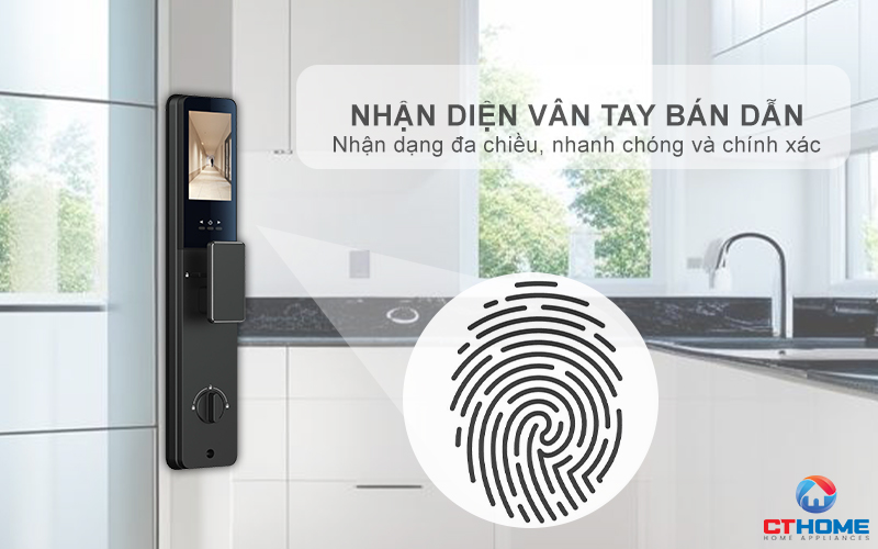 HOÁ CỬA THÔNG MINH AVOLOCK AL 75TFV CẢM BIẾN VÂN TAY, KHUÔN MẶT AL75TFV 3