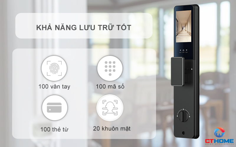 HOÁ CỬA THÔNG MINH AVOLOCK AL 75TFV CẢM BIẾN VÂN TAY, KHUÔN MẶT AL75TFV 11