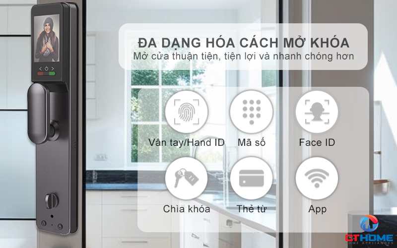 KHOÁ CỬA THÔNG MINH AVOLOCK AL 86FRV CẢM BIẾN VÂN TAY, KHUÔN MẶT AL86FRV 11