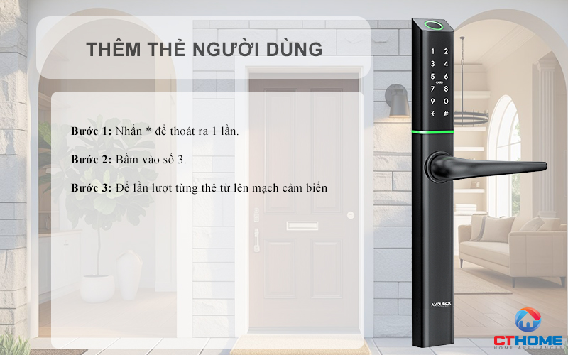 KHÓA CỬA NHÔM AVOLOCK AN 395 MÀU ĐEN NHẬN DIỆN VÂN TAY AN395 5