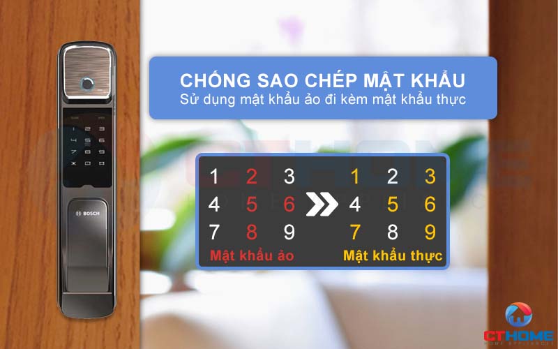 Tính năng chống sao chép mật khẩu với mật mã ảo đi kèm mật khẩu thực