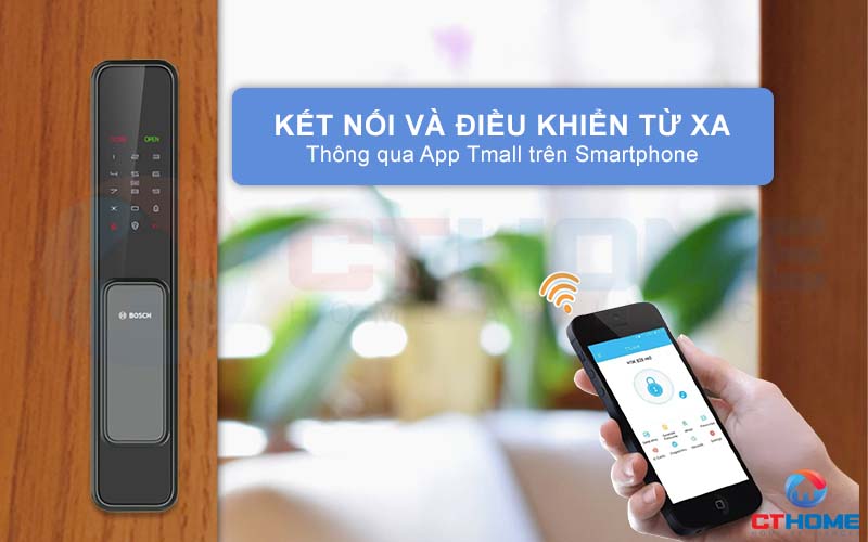 Kết nối và điều khiển từ xa khóa vân tay Bosch EL600 thông qua App Tmall