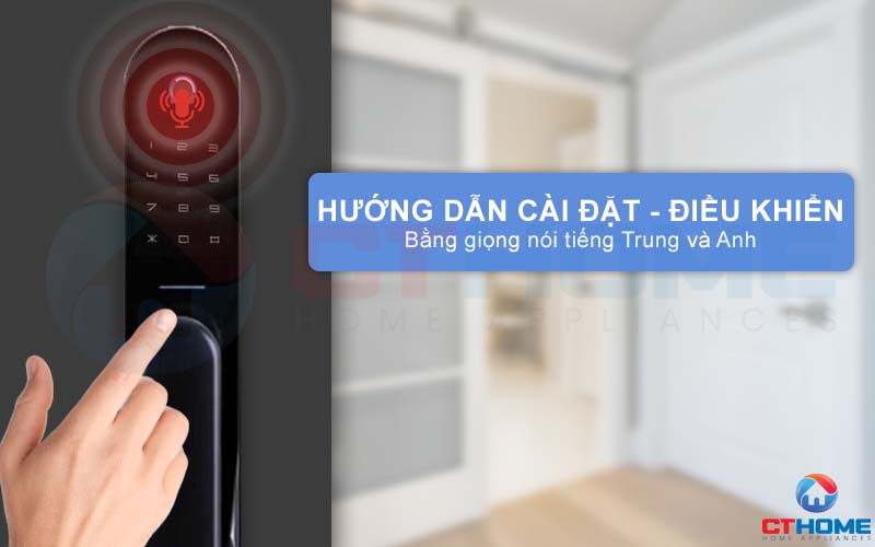 Hướng dẫn bằng giọng nói (Tiếng Trung và Anh) hỗ trợ cài đặt và điều khiển