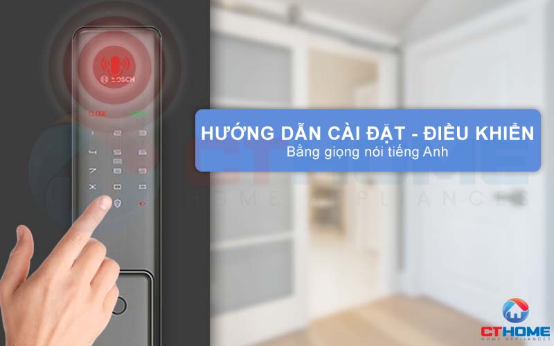 Hướng dẫn bằng giọng nói (Tiếng Anh và Tiếng Trung) hỗ trợ cài đặt và điều khiển dễ dàng