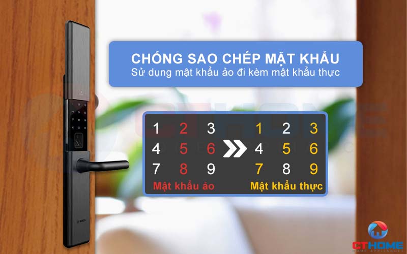 Tính năng chống sao chép mật khẩu với mật mã ảo đi kèm mật khẩu thực