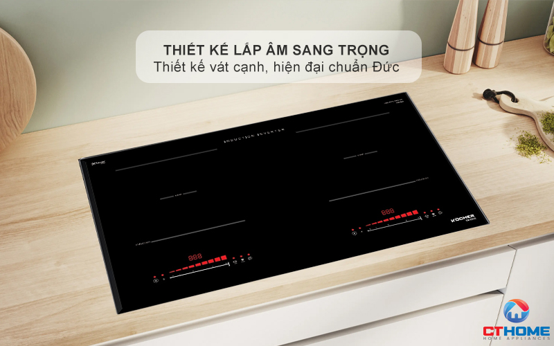 BẾP TỪ ĐÔI 2 VÙNG NẤU KOCHER DI-330E  DI330E 1