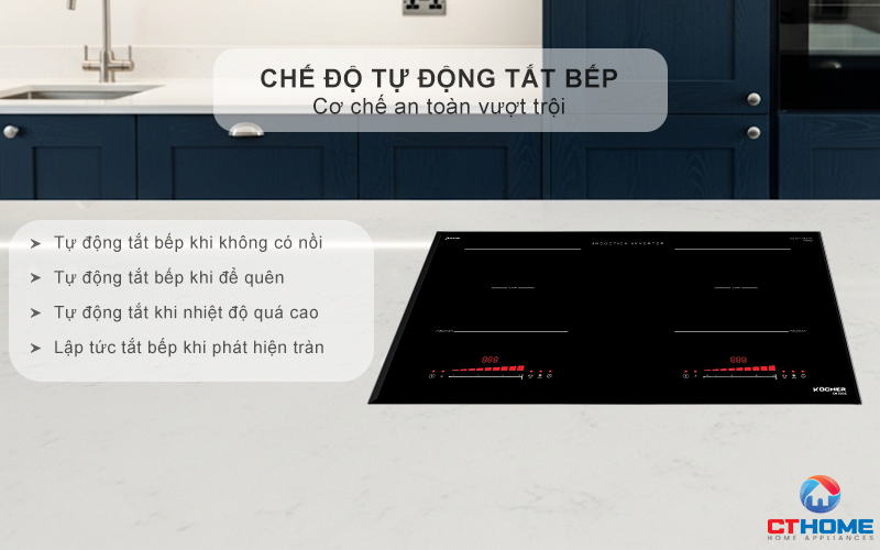 BẾP TỪ ĐÔI 2 VÙNG NẤU KOCHER DI-330E  DI330E 10