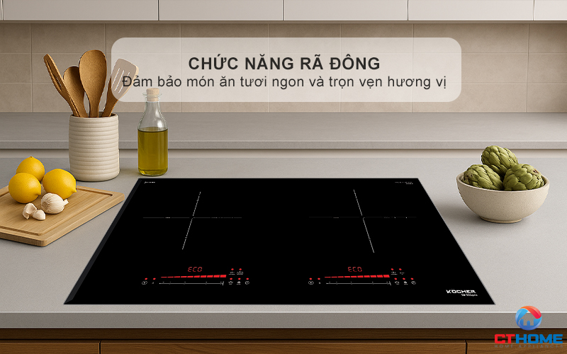 BẾP TỪ 2 VÙNG NẤU  KOCHER DI-332PRO MÀU ĐEN DI332PRO 4