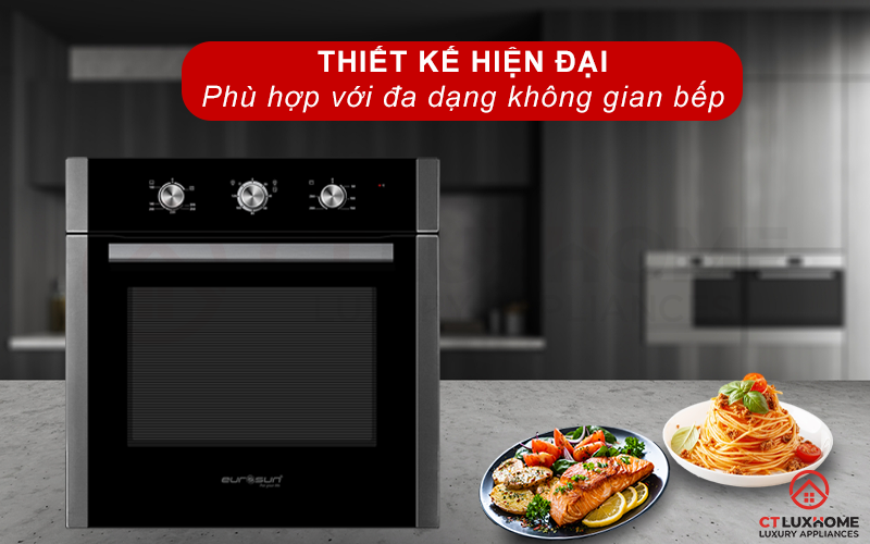 LÒ NƯỚNG ÂM TỦ EUROSUN EOV65ME 65 LÍT 1