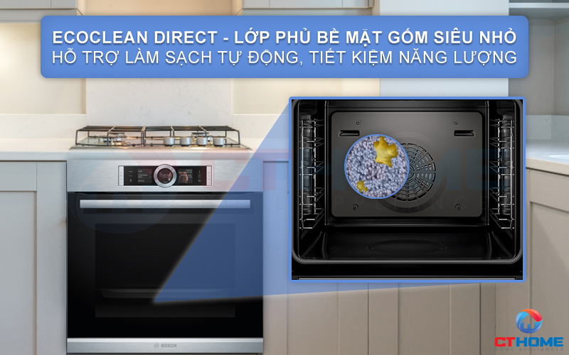 Lớp phủ EcoClean Direct nhẹ nhàng vệ sinh khoang lò