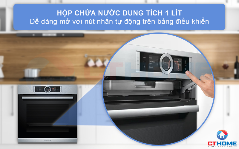 Khay chứa nước thể tích đến 1 lít