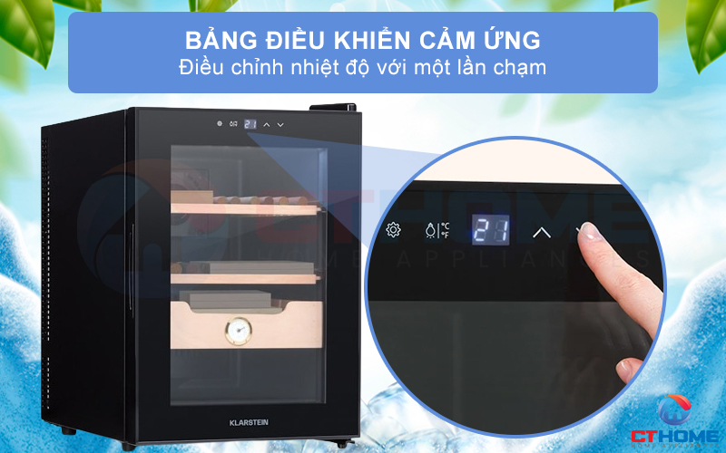 Bảng điều khiển cảm ứng dễ dàng tùy chỉnh nhiệt độ thích hợp