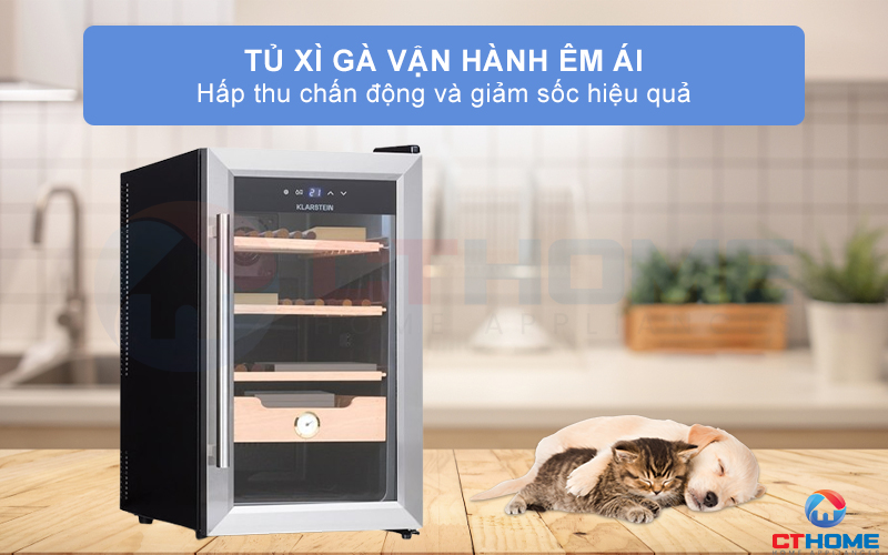 Tủ vận hành êm ái, hấp thụ chấn động và giảm sốc hiệu quả