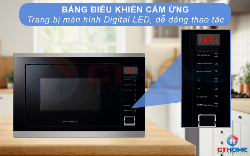 LÒ VI SÓNG TÍCH HỢP NƯỚNG EUROSUN MWO-30EUR 28 LÍT MWO30EUR 5