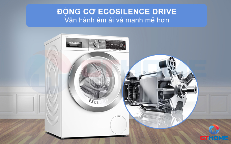 Động cơ EcoSilence Drive vận hành máy êm ái và mạnh mẽ hơn