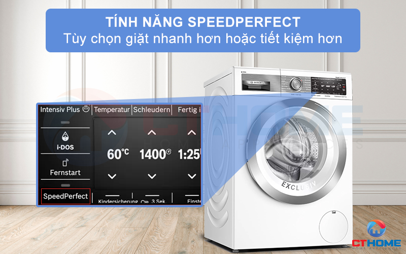 Tiết kiệm đến 65% thời gian khi kích hoạt thêm SpeedPerfect