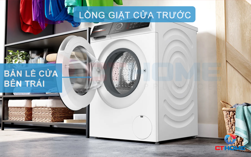 Lồng máy được chế tạo với cửa mặt trước