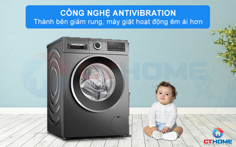 Giảm rung hai bên thành máy nhờ công nghệ AntiVibration