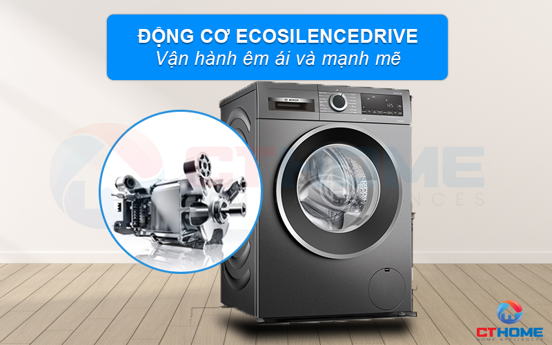 Động cơ EcoSilence Drive hỗ trợ vận hành máy êm ái và yên tĩnh hơn