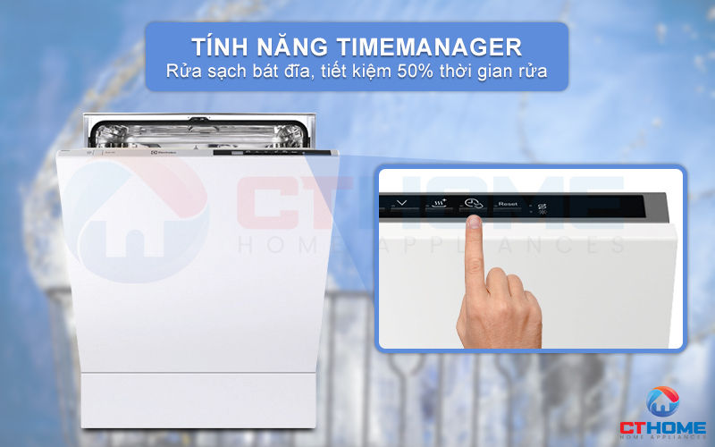 Giảm đến 50% thời gian rửa với chương trình TimeManager 