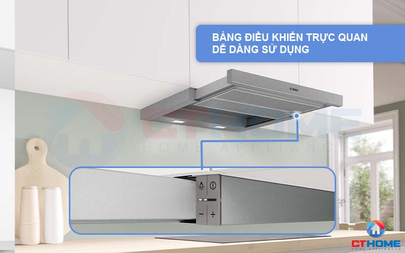 Bảng điều khiển trực quan, dễ dàng thao tác