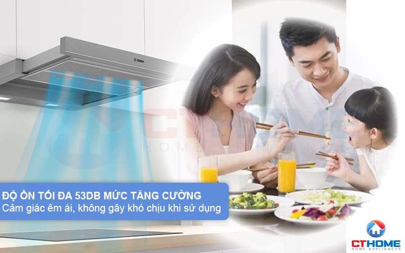 Độ ồn tối đa 53dB không gây cảm giác quá khó chịu cho người dùng