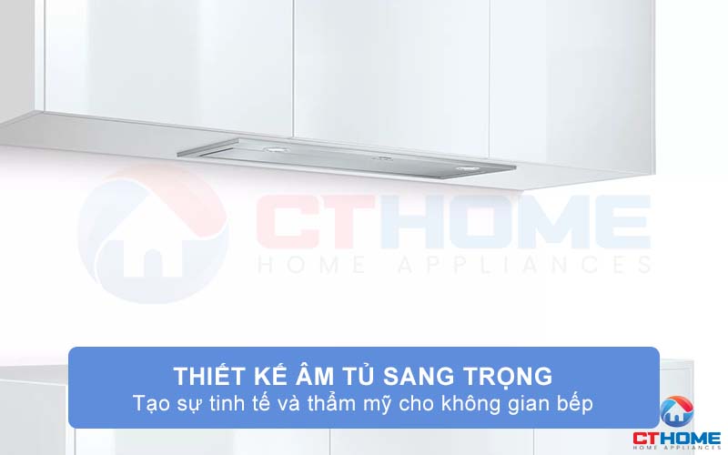 Thiết kế âm tủ sang trọng tinh tế, tạo điểm nhấn cho không gian bếp