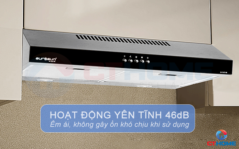 Độ ồn tối đa 46dB giữ cho căn bếp yên tĩnh