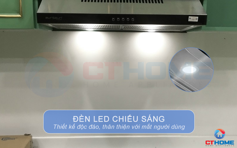 Hệ thống đèn LED chiếu sáng hỗ trợ người dùng quan sát khu vực bếp