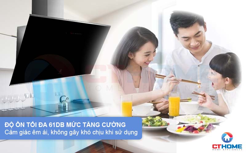 Công nghệ SilenceTech mang đến người dùng cảm giác dễ chịu kể cả khi độ ồn tối đa 61dB