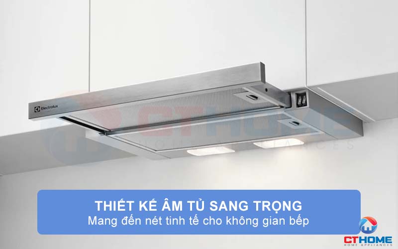 Thiết kế âm tủ sang trọng, tạo sự thẩm mỹ cho không gian bếp