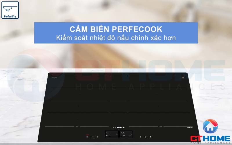 Kiểm soát nhiệt độ nấu chính xác hơn với cảm biến PerfectCook.