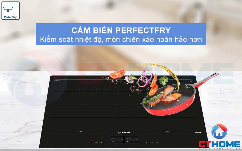 Cảm biến PerfectFry cho món chiên xào trở nên hoàn hảo hơn.