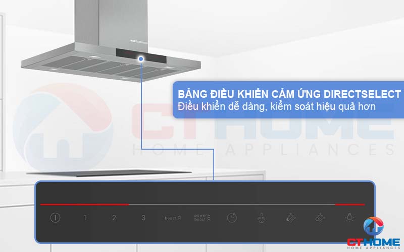 Bảng điều khiển DirectSelect lựa chọn công suất và chức năng với một chạm