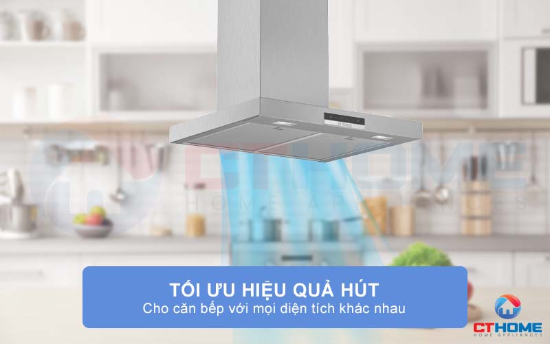 Tối ưu hiệu quả hút hơn cho căn bếp với mọi diện tích khác nhau