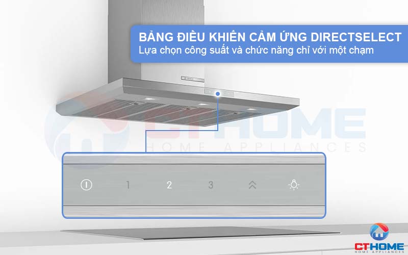 Bảng điều khiển DirectSelect lựa chọn công suất và chức năng với một chạm